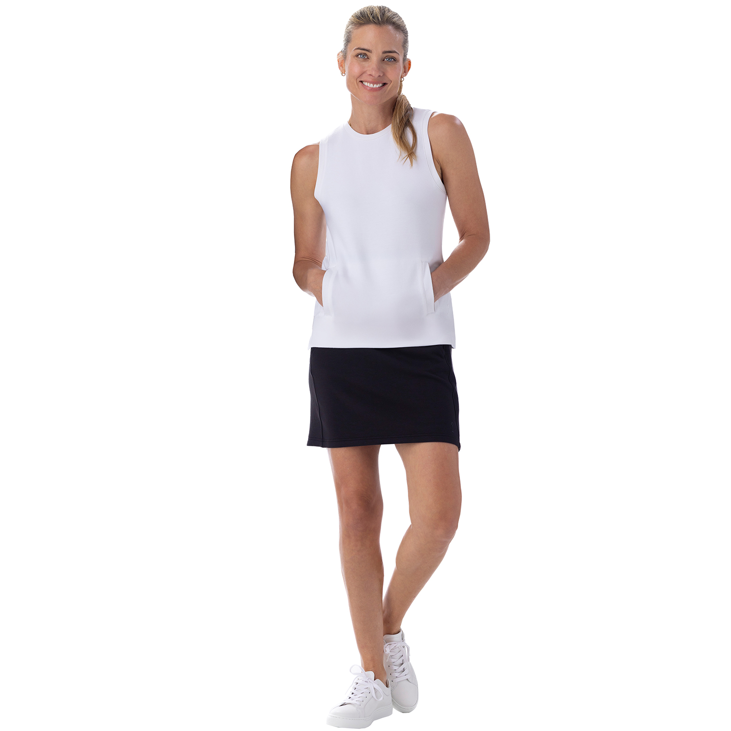 Bliss Knit Kanga Sleeveless Chalk - Image 4