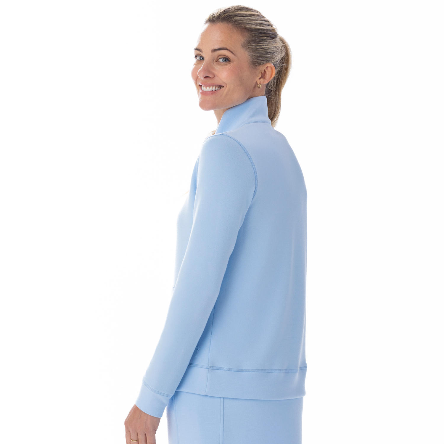 Heavenly Quarter Zip Cloud Blue - Image 3