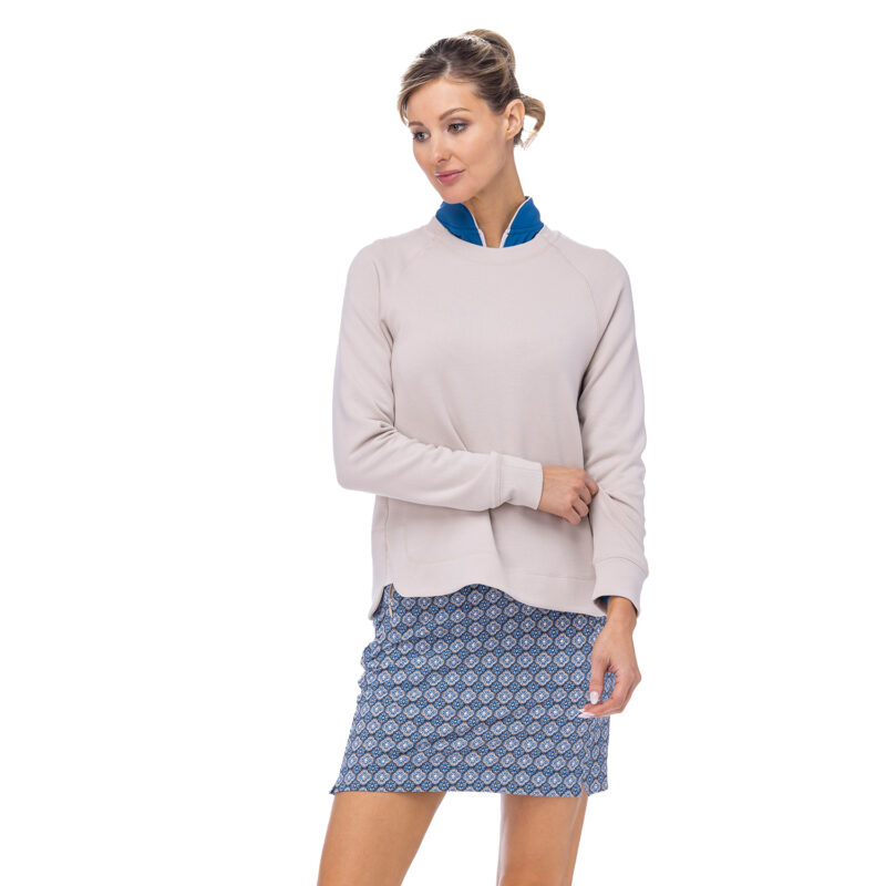 Bliss Knit Pullover Biscotti