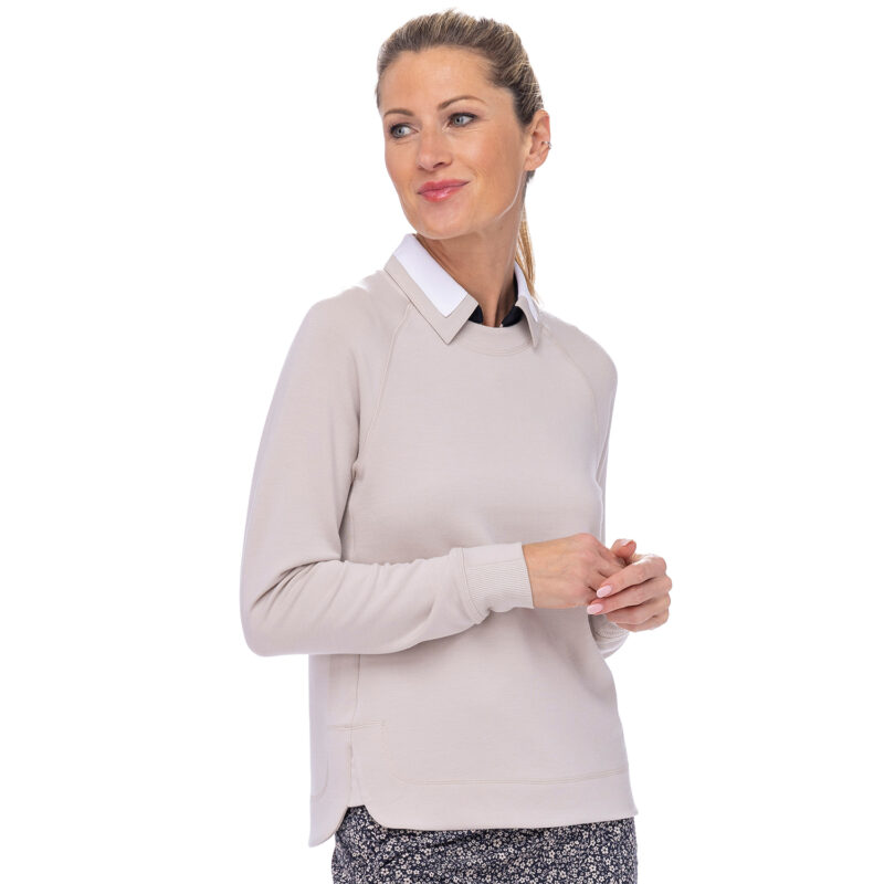 Bliss Knit Pullover Biscotti