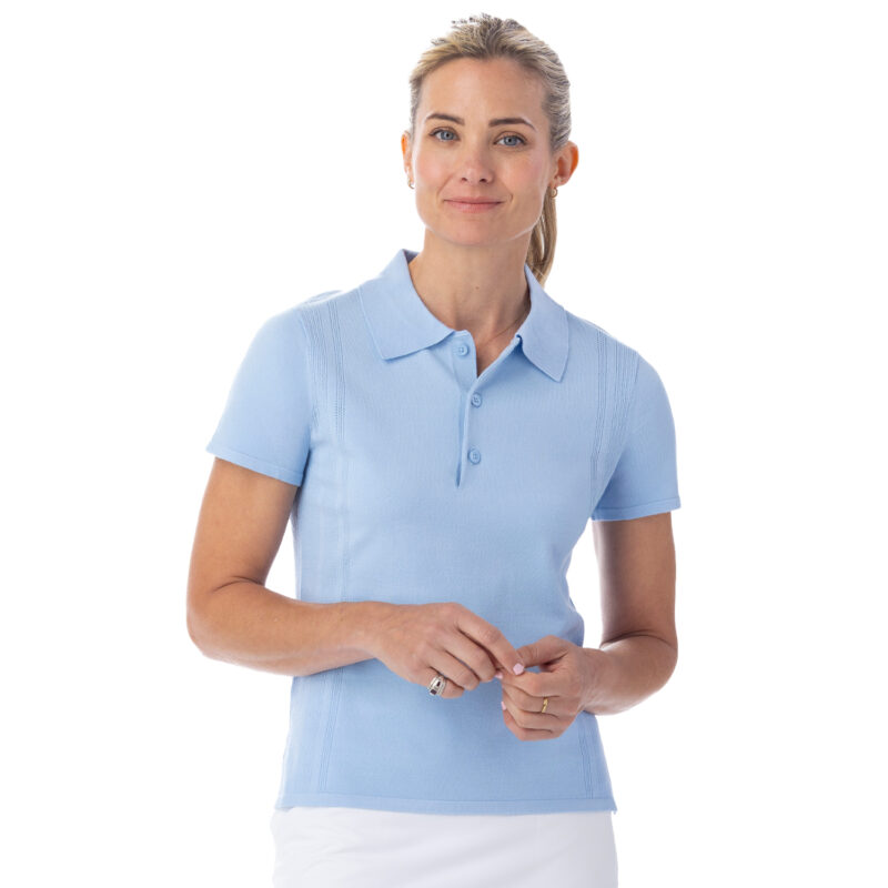 Pointelle Sweater Cloud Blue