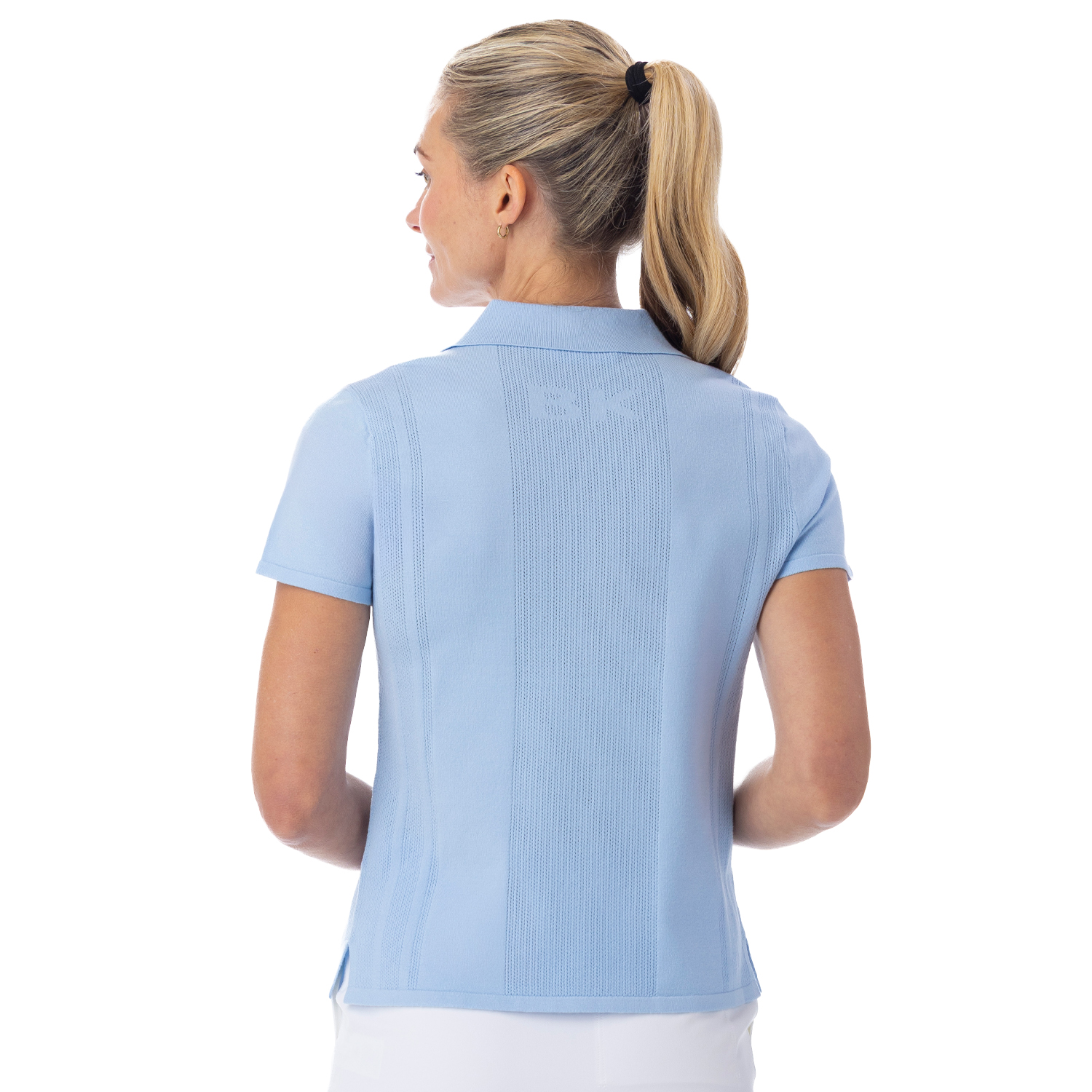 Pointelle Sweater Cloud Blue - Image 3