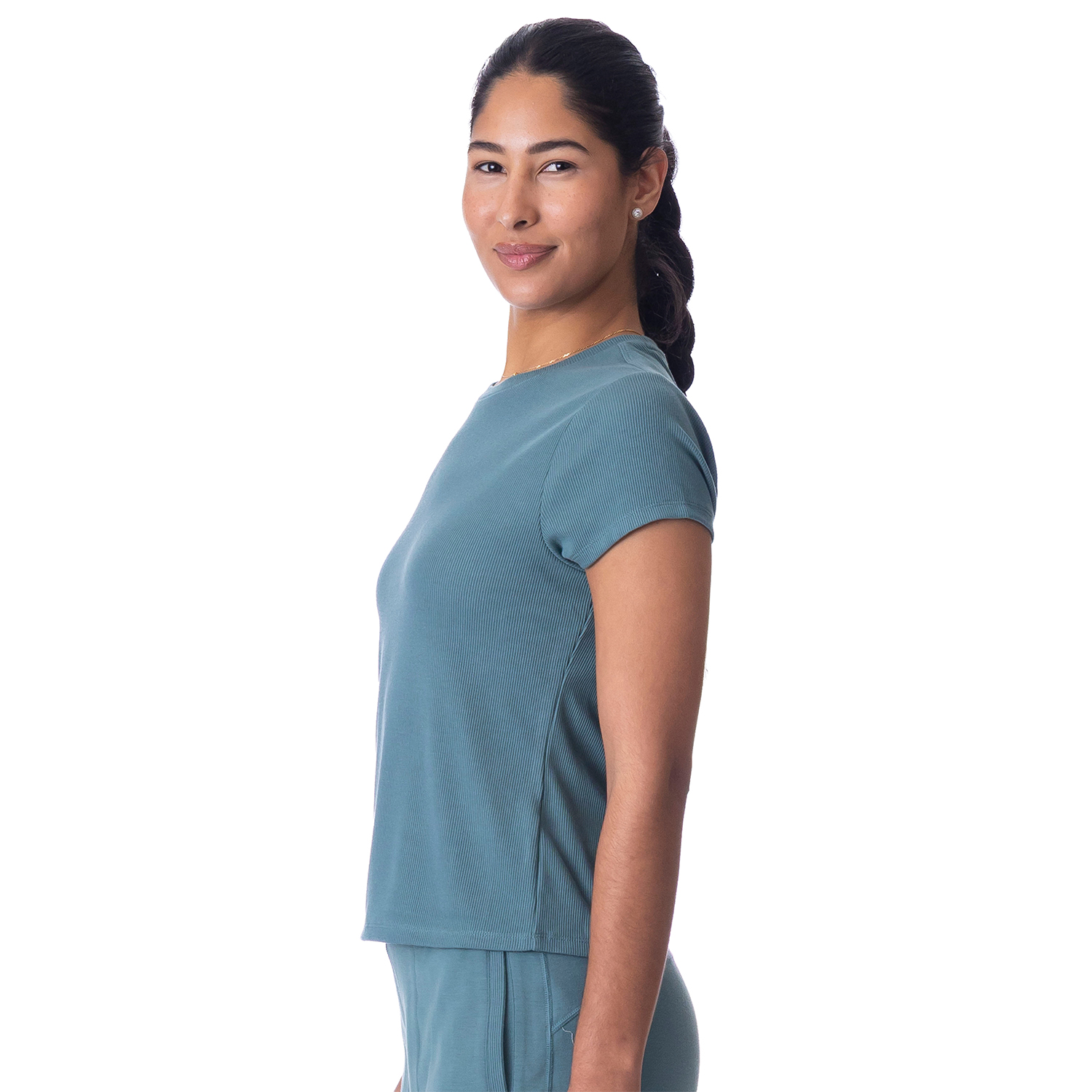 Sueded Transit Tee Silver Pine - Image 2