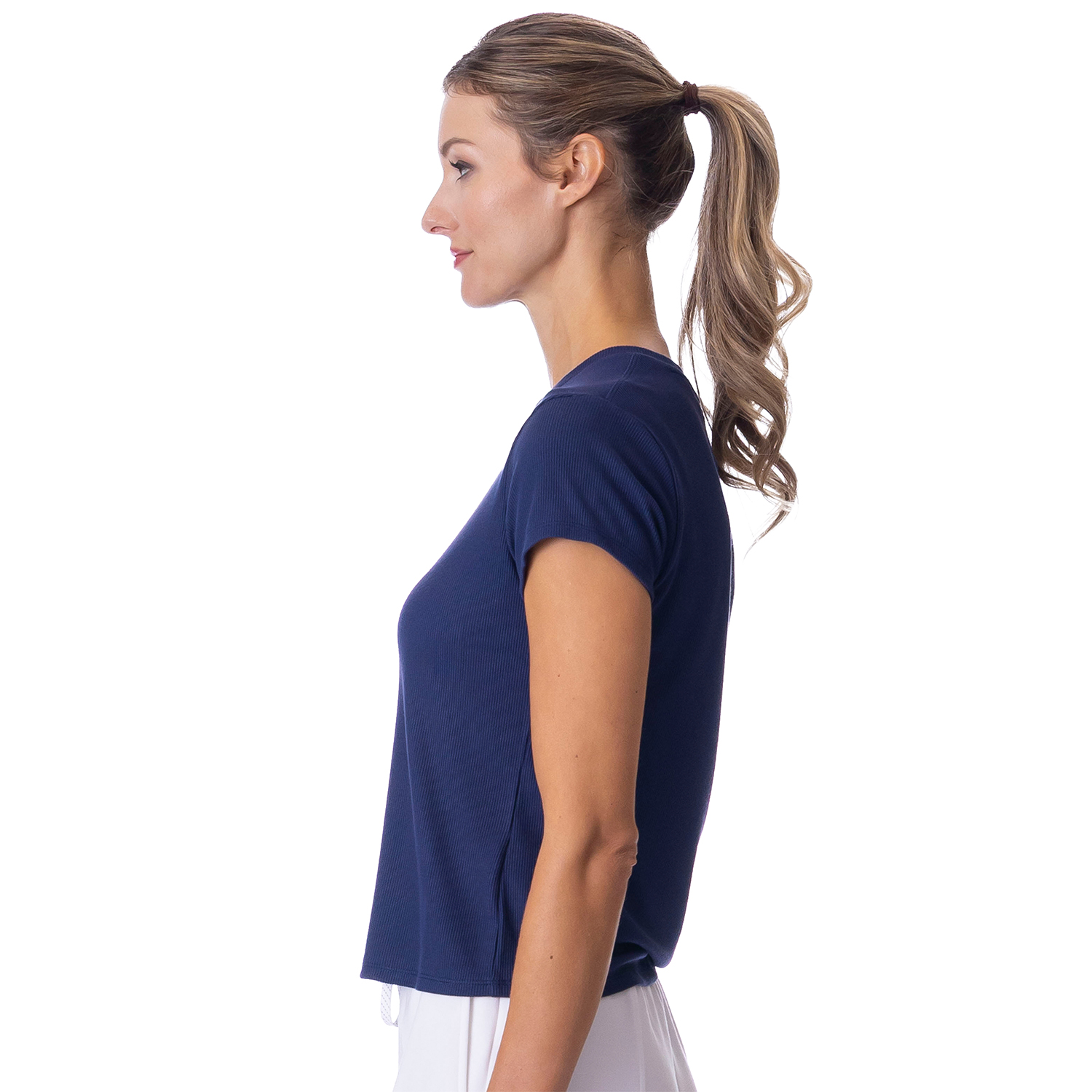 Sueded Transit Tee Navy - Image 2