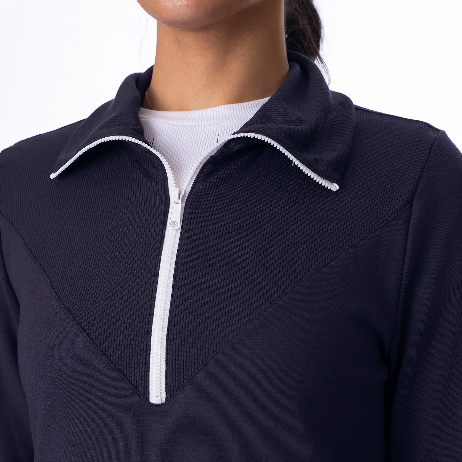 Sueded Sundays Quarter Zip Black - Image 4